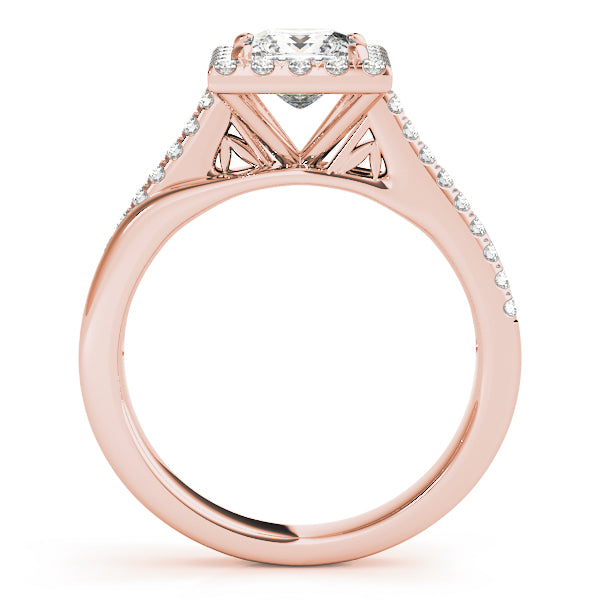 Twisted Halo Princess-Cut Ring - Image 9