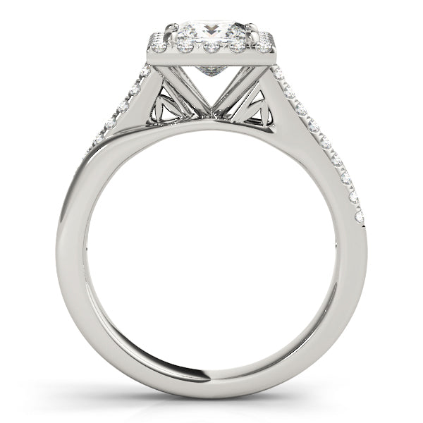 Twisted Halo Princess-Cut Ring - Image 7