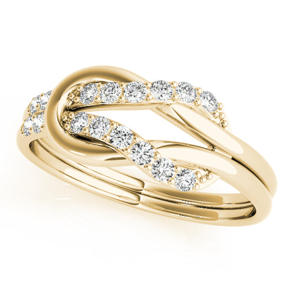 Knotted Diamond Ring
