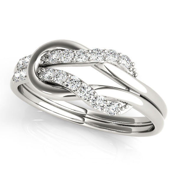 Knotted Diamond Ring