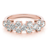 Cluster Diamond Wedding Band - Image 10
