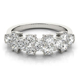 Cluster Diamond Wedding Band - Image 5