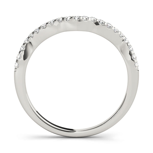Split Shank Diamond Wedding Band 1/2ct - Image 9