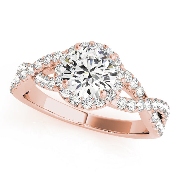 Entwined Diamond Ring with Split Shank 2 ct