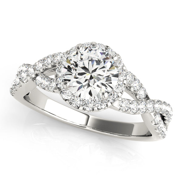 Entwined Diamond Ring with Split Shank 2 ct