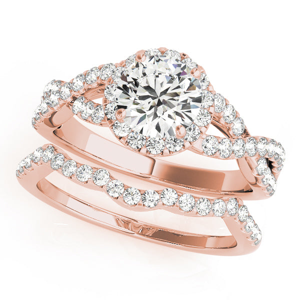 Entwined Diamond Ring with Split Shank 1 ct - Image 6