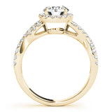Entwined Diamond Ring with Split Shank 1 ct - Image 8
