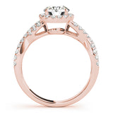 Entwined Diamond Ring with Split Shank 1 ct - Image 9