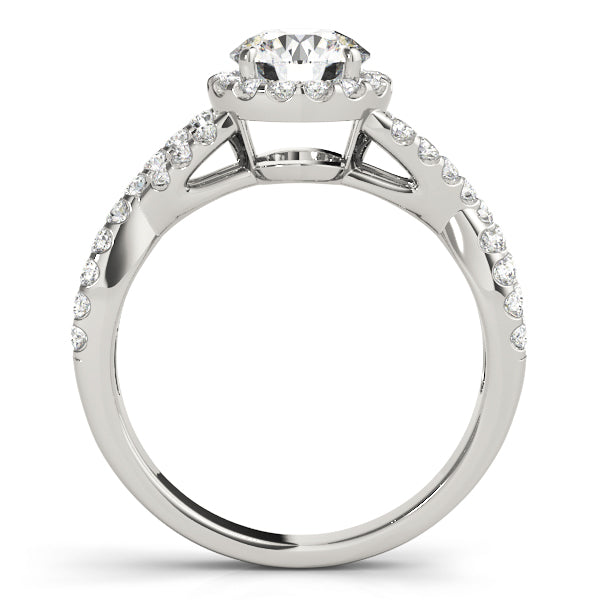 Entwined Diamond Ring with Split Shank 1 ct - Image 7