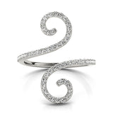 Whimsical Swirl Diamond Ring - Image 3
