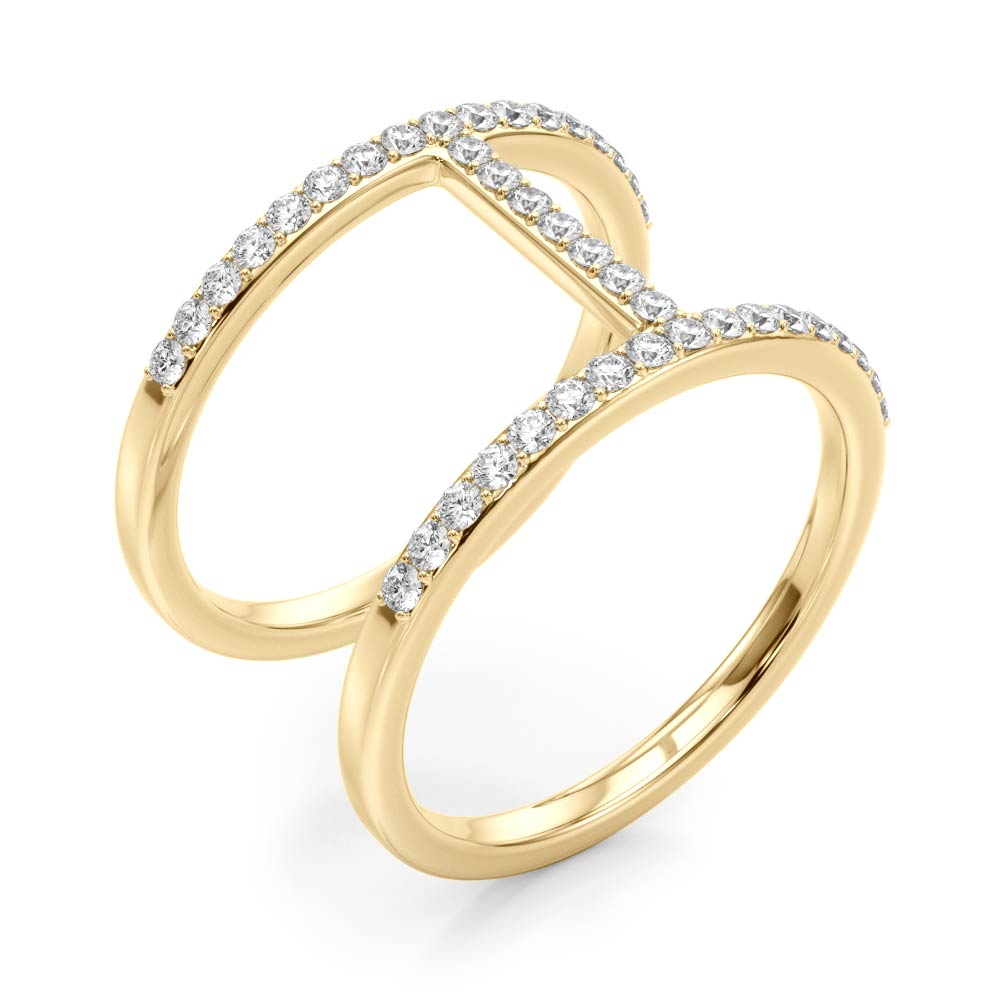 Double Bar Diamond Ring - Image 6