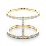 Double Bar Diamond Ring - Image 3