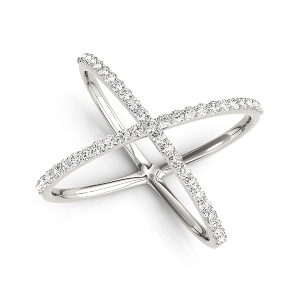 Intersecting Diamonds Ring