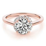 Double Halo Diamond Ring Complete 2 carats Center Diamond - Image 8