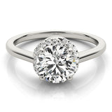 Double Halo Diamond Ring Complete 2 carats Center Diamond - Image 9