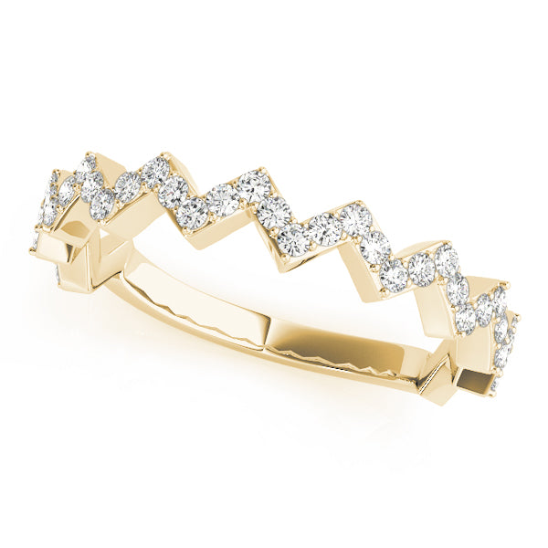 Zigzag Diamond Eternity Band