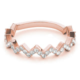 Zigzag Diamond Eternity Band - Image 6