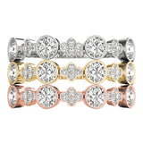 Floral-Inspired Diamond Wedding Band - Image 5