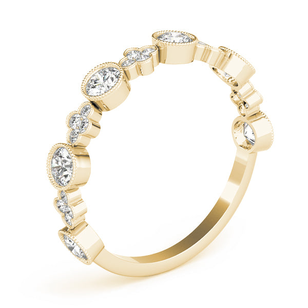 Floral-Inspired Diamond Wedding Band - Image 6