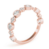 Floral-Inspired Diamond Wedding Band - Image 7