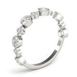 Floral-Inspired Diamond Wedding Band - Image 8