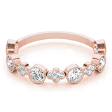 Floral-Inspired Diamond Wedding Band - Image 10
