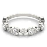 Floral-Inspired Diamond Wedding Band - Image 15