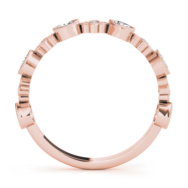 Floral-Inspired Diamond Wedding Band - Image 17
