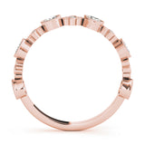 Floral-Inspired Diamond Wedding Band - Image 17