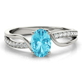 Oval Engagement Ring - Image 6