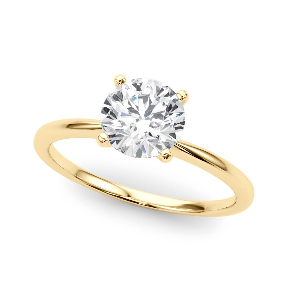 Classic Solitaire Diamond Engagement Ring Round 2 ct