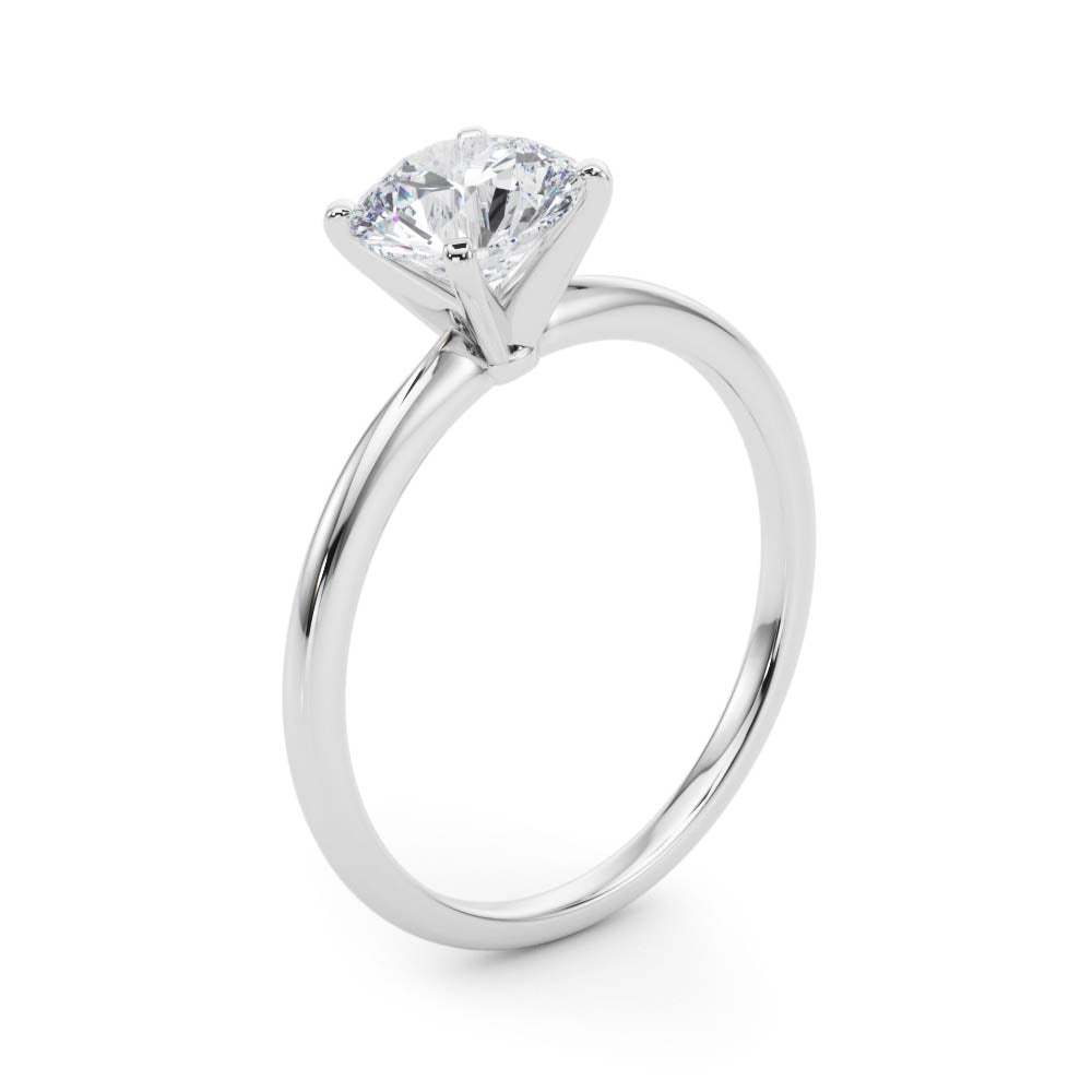 Classic Solitaire Diamond Engagement Ring Round 2 ct