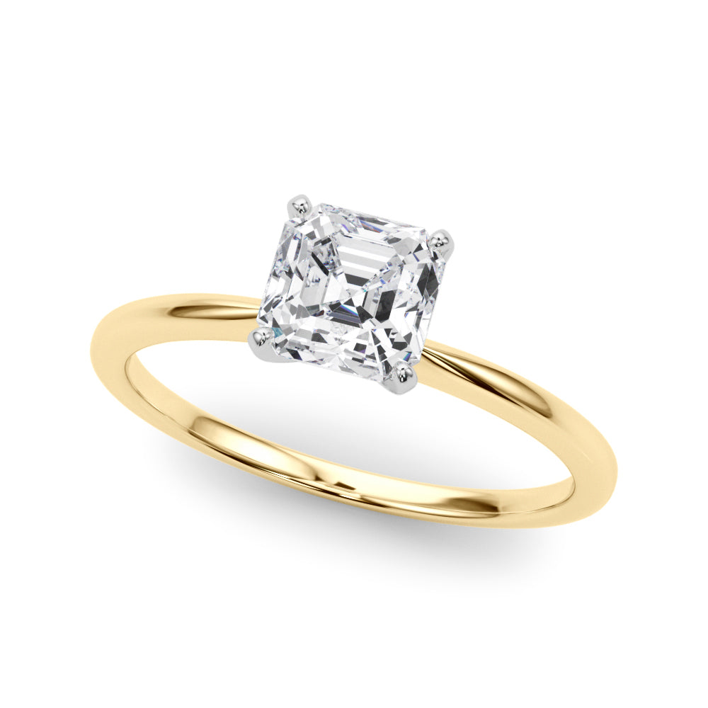 Classic Solitaire Diamond Engagement Ring Princess 2 ct