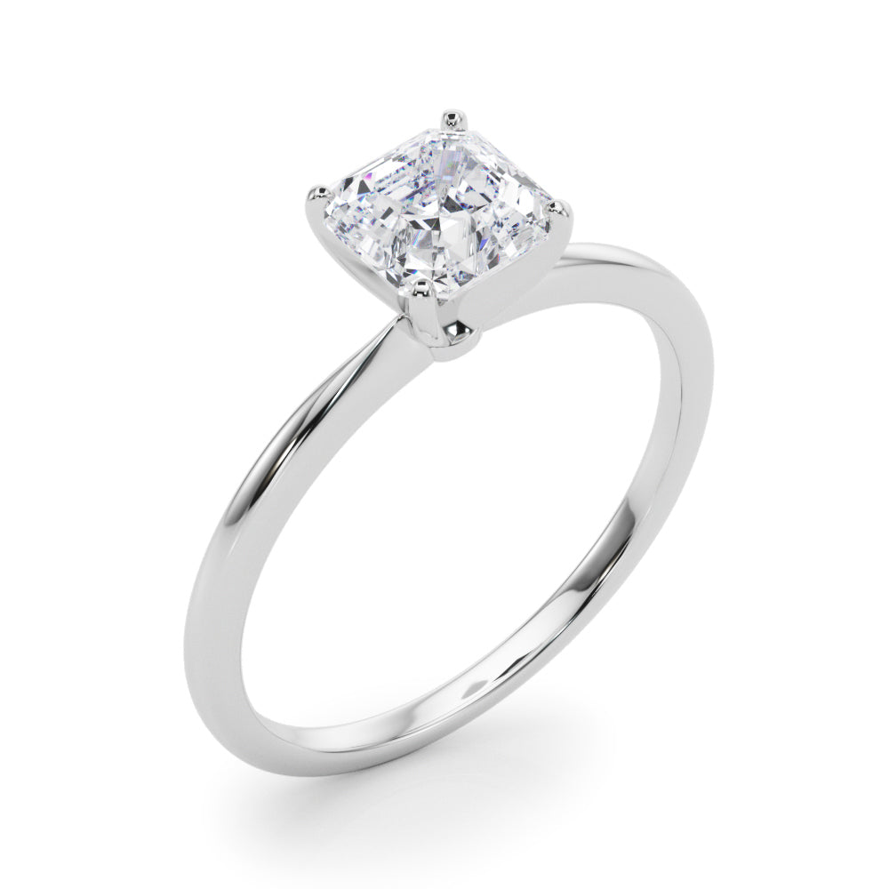 Classic Solitaire Diamond Engagement Ring Princess 2 ct - Image 4