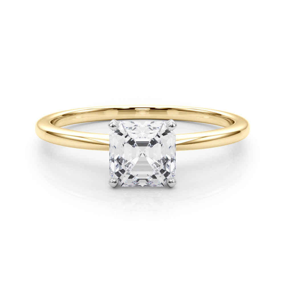 Classic Solitaire Diamond Engagement Ring Princess 2 ct - Image 8