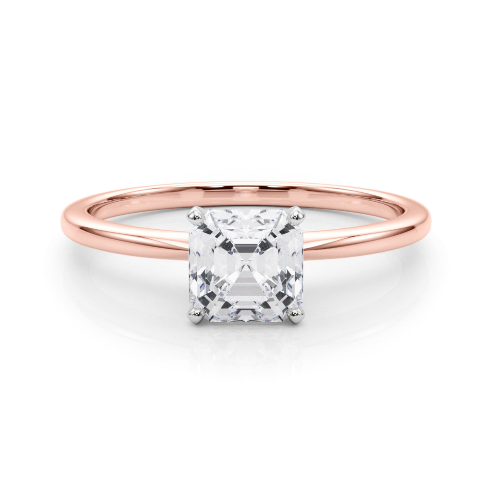 Classic Solitaire Diamond Engagement Ring Princess 2 ct - Image 9