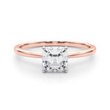 Classic Solitaire Diamond Engagement Ring Princess 2 ct - Image 9