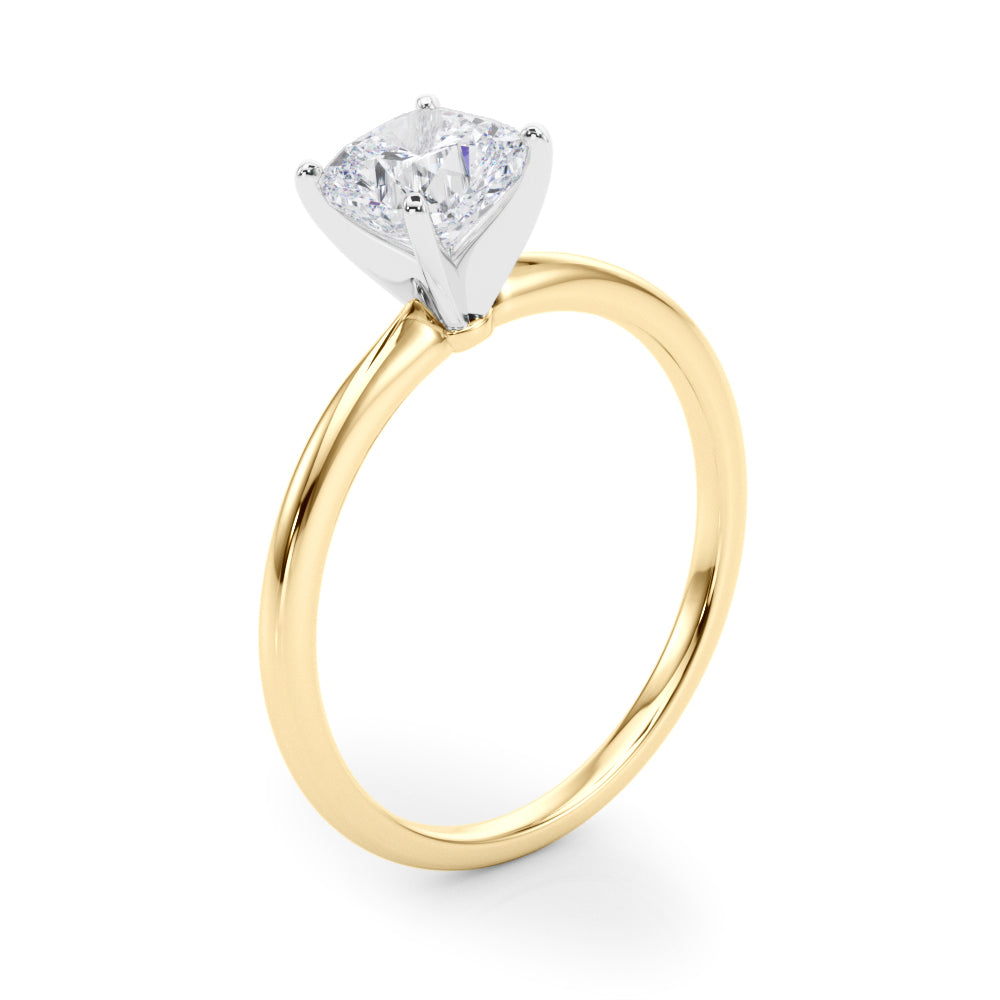 Classic Solitaire Diamond Engagement Ring Cushion 1 ct