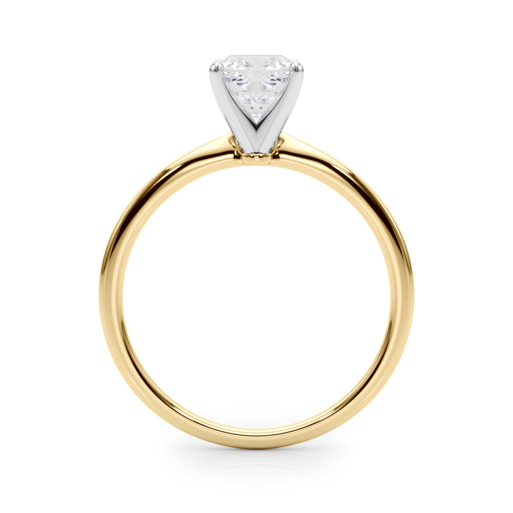 Classic Solitaire Diamond Engagement Ring Cushion 1 ct