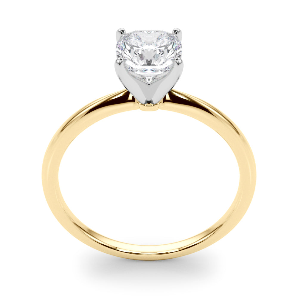 Classic Solitaire Diamond Engagement Ring Cushion 1 ct