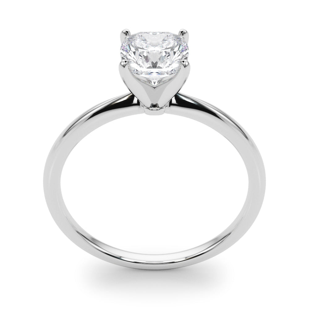 Classic Solitaire Diamond Engagement Ring Cushion 1 ct