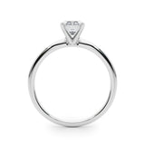 Classic Solitaire Diamond Engagement Ring Emerald 2 ct - Image 10