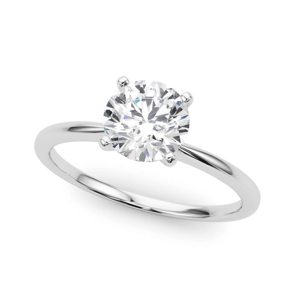 Classic Solitaire Diamond Engagement Ring Round 2 ct