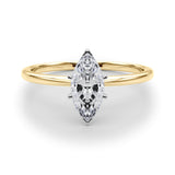 Classic Solitaire Diamond Engagement Ring Marquise 1 ct - Image 8