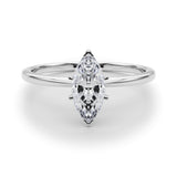 Classic Solitaire Diamond Engagement Ring Marquise 1 ct - Image 7