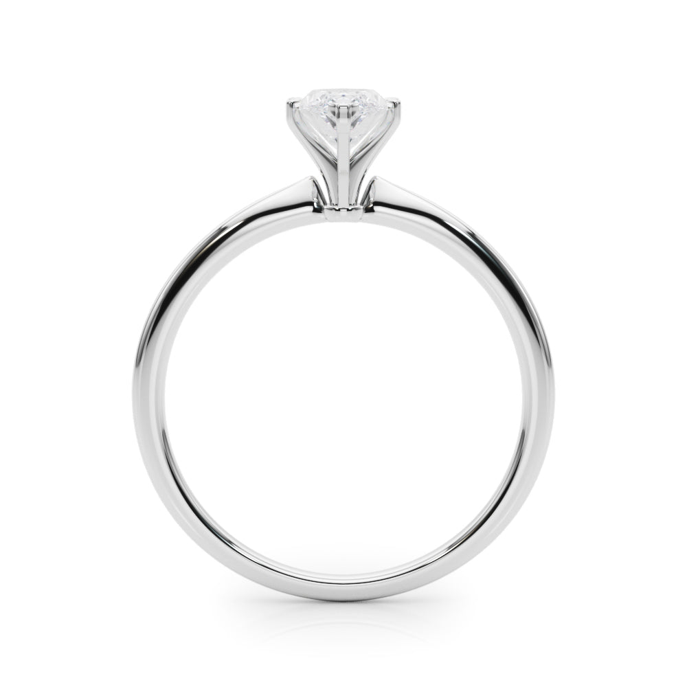 Classic Solitaire Diamond Engagement Ring Marquise 1 ct - Image 10
