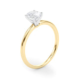 Classic Solitaire Diamond Engagement Ring Oval 2 ct - Image 5