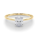 Classic Solitaire Diamond Engagement Ring Oval 2 ct - Image 8