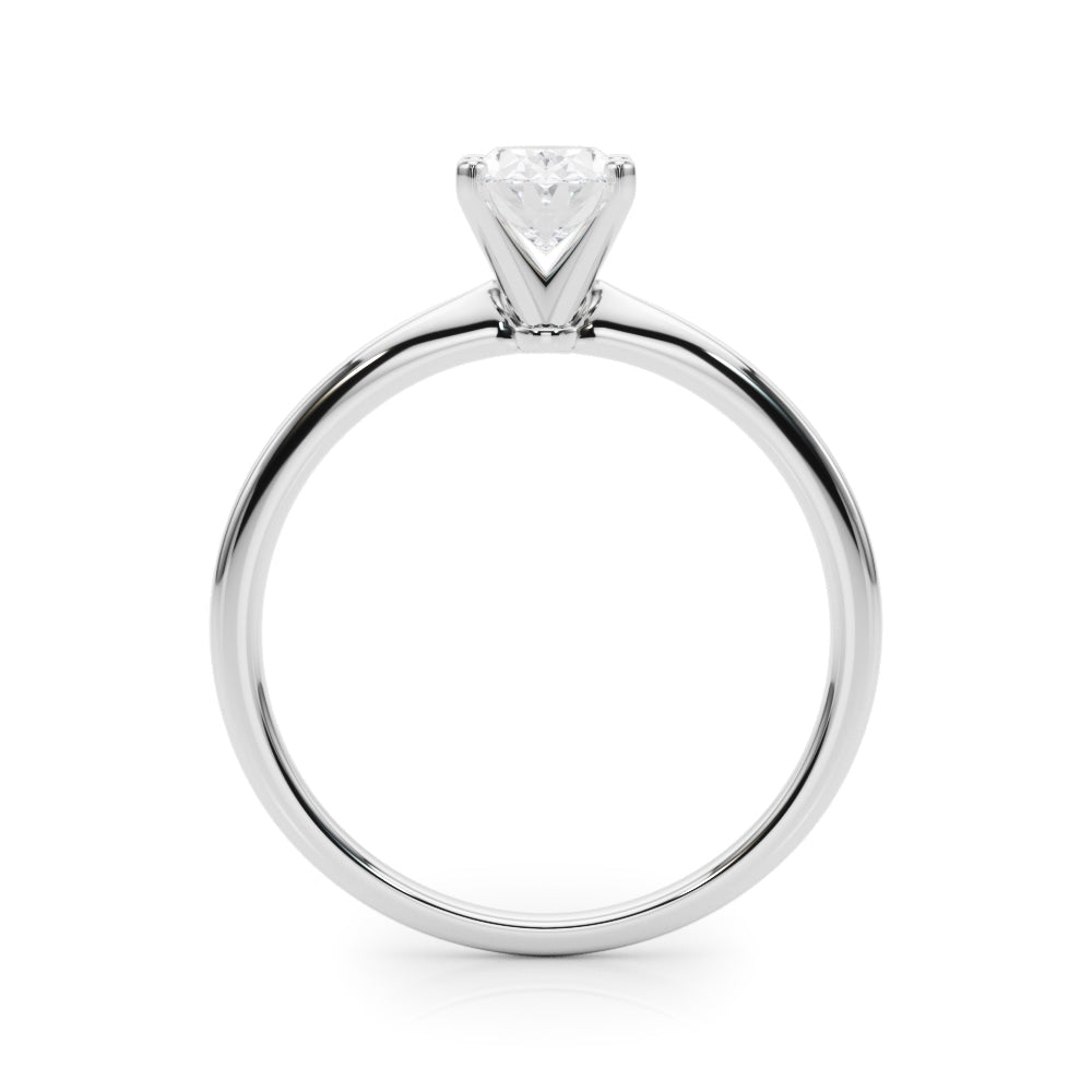 Classic Solitaire Diamond Engagement Ring Oval 2 ct