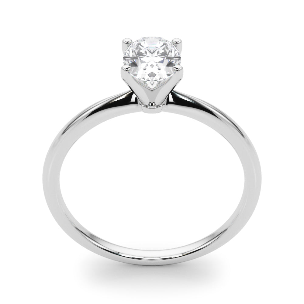 Classic Solitaire Diamond Engagement Ring Oval 2 ct